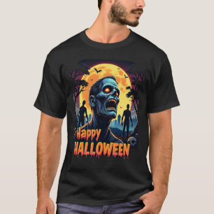 T-shirt Chemise lune Zombie effrayant