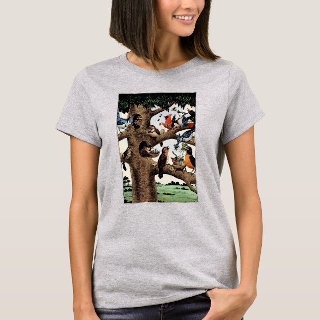 T-shirt Chemise Maakies Bird Party Premium (Devant)