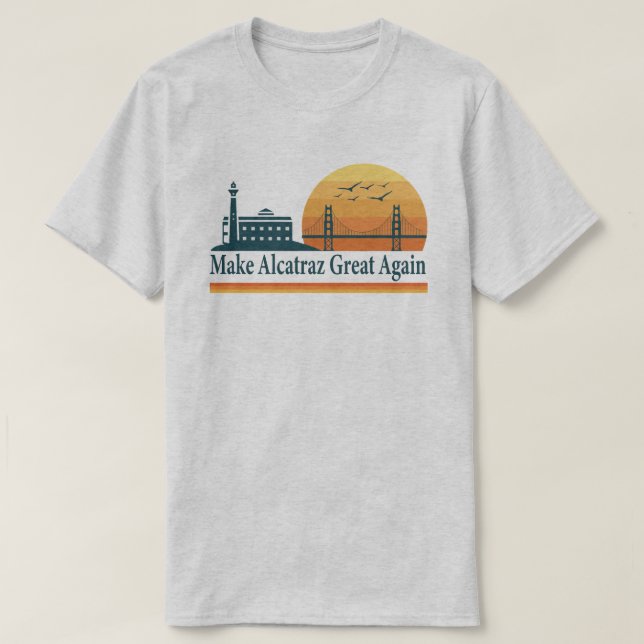 T-shirt Chemise « Make Alcatraz Great Again » – SF Rock Pr (Design devant)