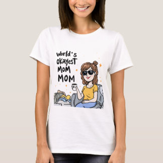 T-shirt Chemise maman la plus Okayest dans le monde