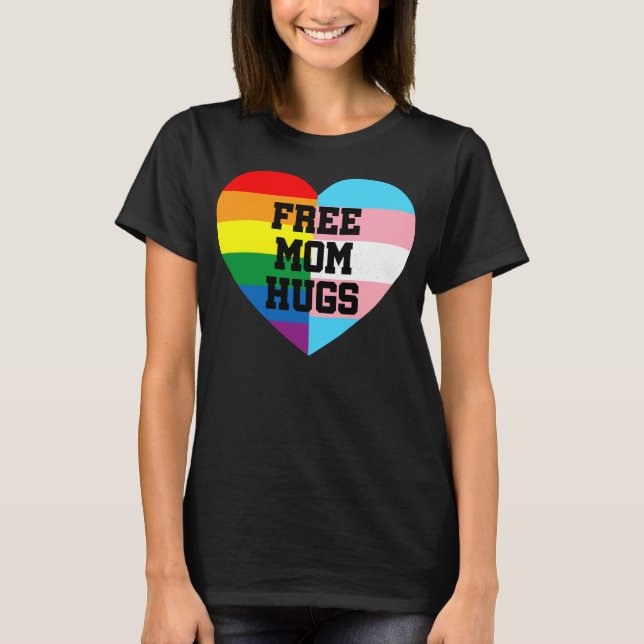 T-shirt Chemise Maman Libre Hugs, Chemise Maman Hugs, Fier (Devant)