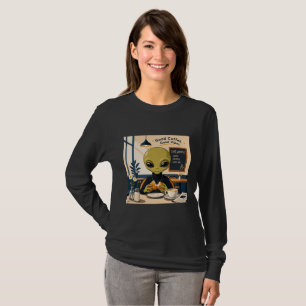 T-shirt Chemise manches longues Alien Coffee Good Vibes