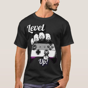 T-shirt Chemise Manette Patte de Tigre Asexual Pride Level