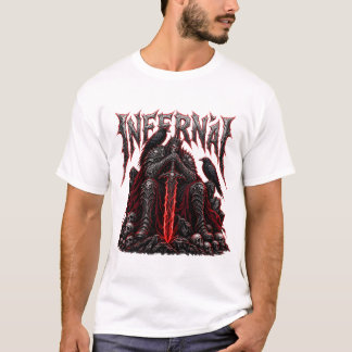 T-shirt Chemise Métal Fantastique Sombre Inférnale, Tê