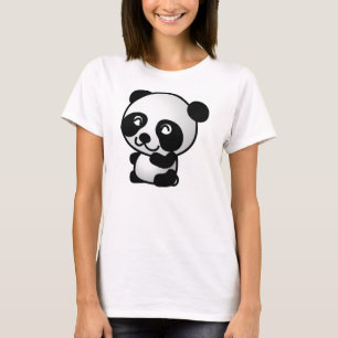 T-shirt Chemise mignonne de panda de filles