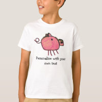 Chemise mignonne de porc de crayon d'enfants
