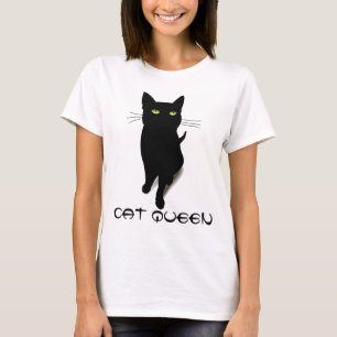 T-shirt Chemise mignonne drôle de minou de reine de chat