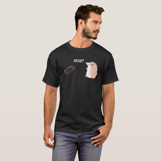 T-shirt Chemise mignonne drôle de plaisanterie de hérisson (Devant entier)