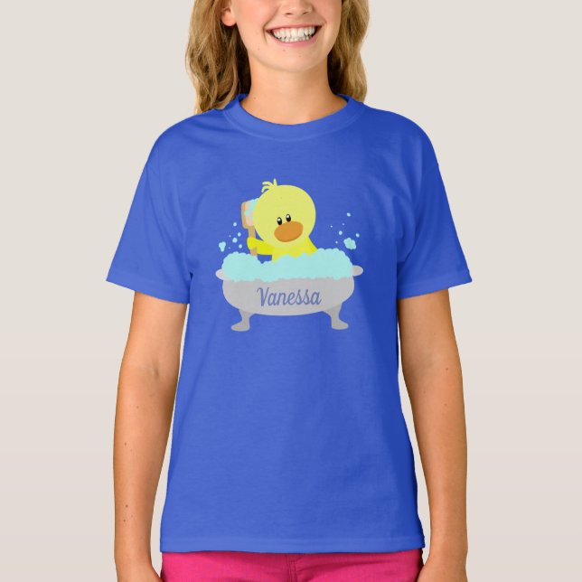 T-shirt Chemise mignonne en caoutchouc personnalisée (Devant)