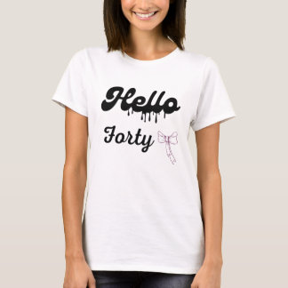 T-shirt Chemise mignonne pour les 40 ans pour filles – 40