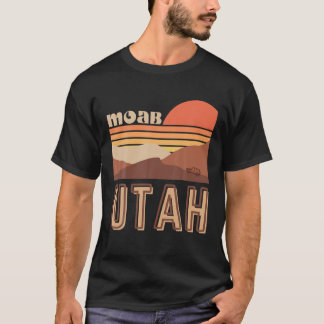 T-shirt Chemise Moab Utah Retro Sunset T Vintage