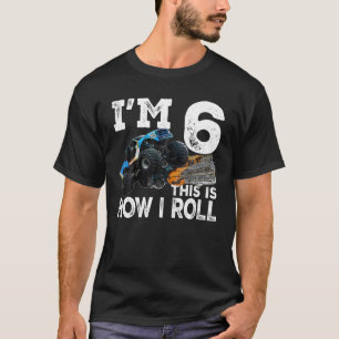 T-shirt Chemise Monster 6 ans 6e cadeau d'anniversaire