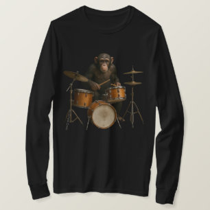 T-shirt Chemise Motif du tambour singe