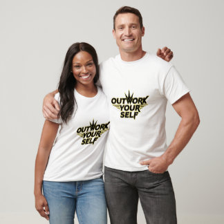 T-shirt Chemise motivante pour le gym "Se dépasser soi-mêm