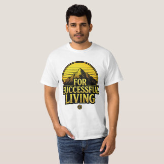 T-shirt Chemise Motivationnelle Vintage Pour Une Vie Réuss