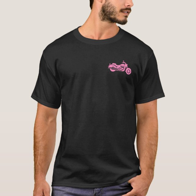 T-shirt Chemise moto de sensibilisation au cancer - Voir r (Devant)