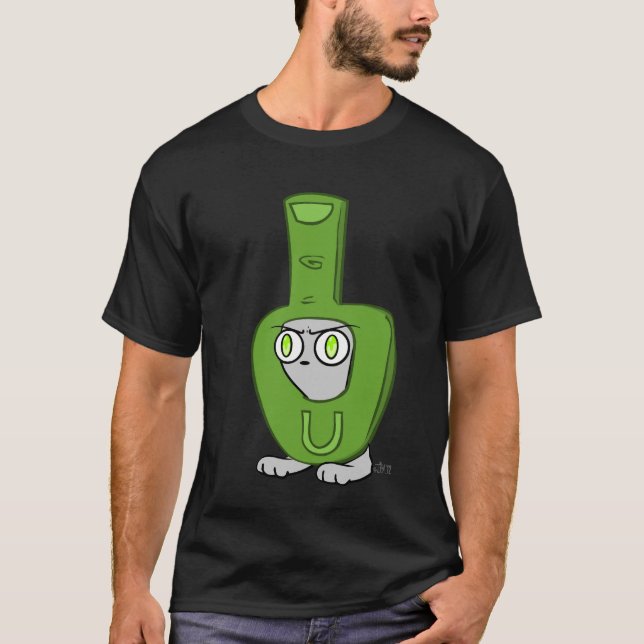 T-shirt Chemise mousseuse de costume de doigt (Devant)