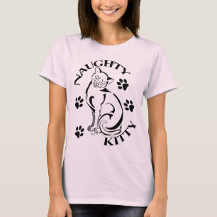 T-shirt Chemise Naughty Kitty