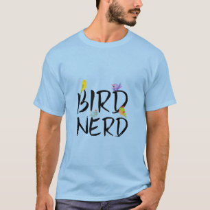 T-shirt Chemise Nerd, Amoureux des oiseaux