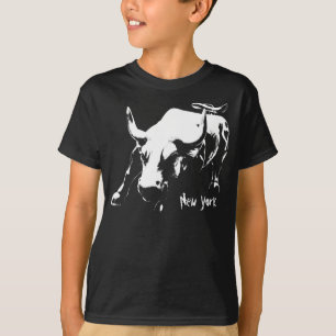 T-shirt Chemise New York Kid's NYC Bull Souvenir