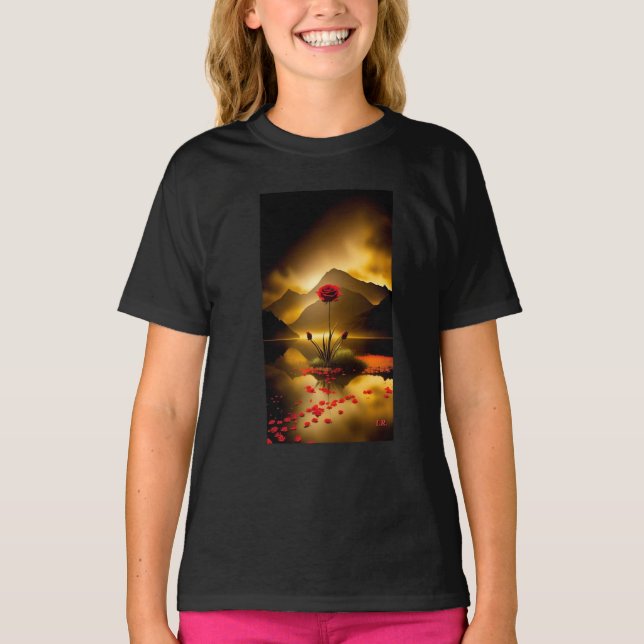 T-shirt Chemise noire (Devant)