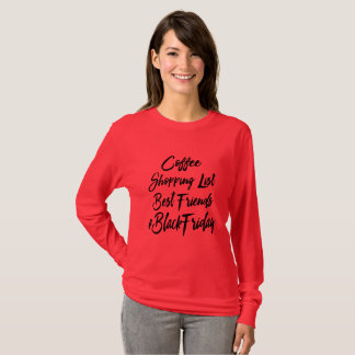 T-shirt Chemise noire d'achats de vendredi