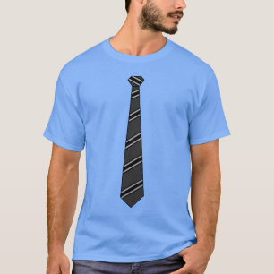 T-shirt Chemise noire de cravate
