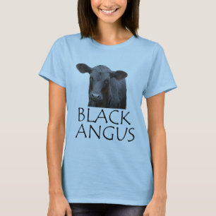 T-shirt Chemise noire de vache à Angus