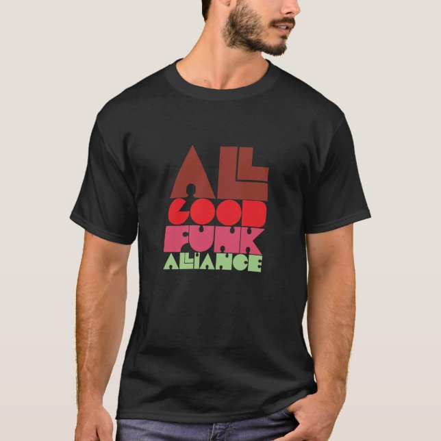 T-shirt Chemise noire d'hommes d'AGFA solides solubles (Devant)