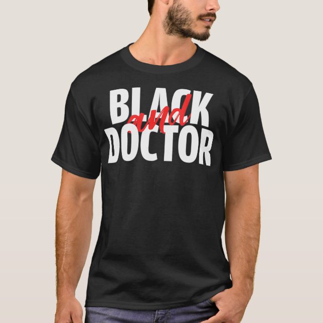 T-shirt Chemise noire et Docteur pour le mois d'histoire n (Devant)