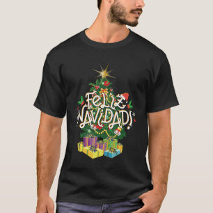 T-shirt Chemise noire Feliz Navidad Men