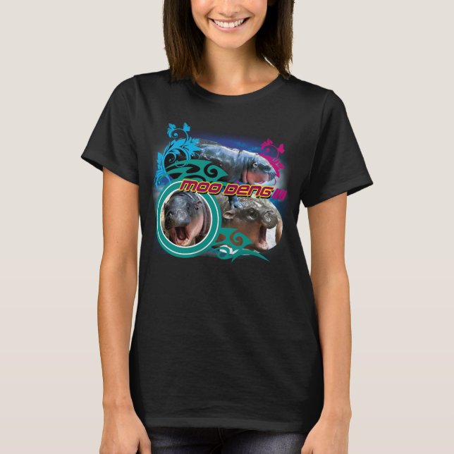 T-shirt Chemise noire femmes MooDeng2 (Devant)