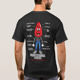 T-shirt Chemise noire pour les professionnels