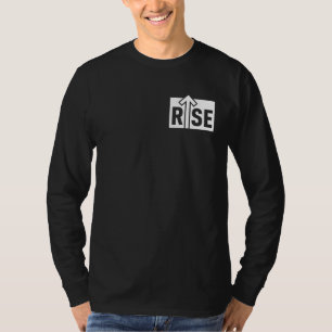 T-shirt Chemise noire propre et typographique élévatrice R