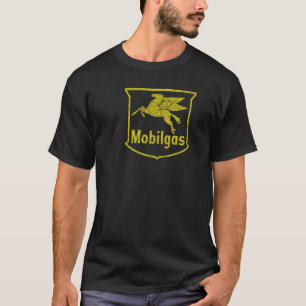 T-shirt Chemise noire vintage pré-désespérée Pegasus