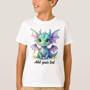 T-shirt Chemise - Nom du Dragon à Petites Ailes