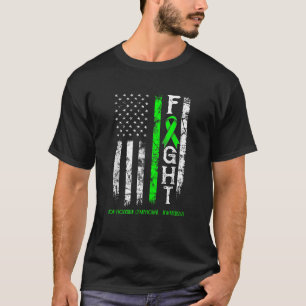 T-shirt Chemise non Hodgkin Lymphoma Warrior US Drapeau T