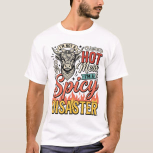 T-shirt Chemise occidentale vintage de vache des Highlands