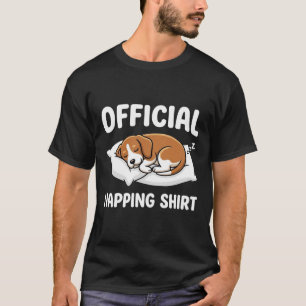 T-shirt Chemise officielle de chien faisant la sieste