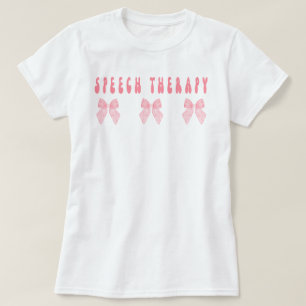 T-shirt Chemise orthophonique, Chemise SLP, Vaches roses, 