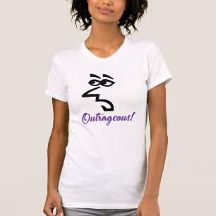 T-shirt Chemise outrageuse Snarky Lady de couleur claire