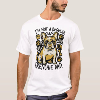 T-shirt Chemise Papa Frenchie Drôle Amoureux de Chien Boul