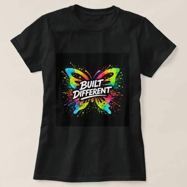 T-shirt Chemise papillon construite différemment 0047699 (Design devant)