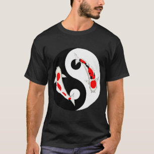 T-shirt Chemise papillon de poisson Koi Ying Yang Nishikig