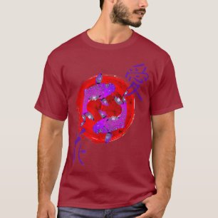 T-shirt Chemise papillon Koi Fish Nishikigoi japonais