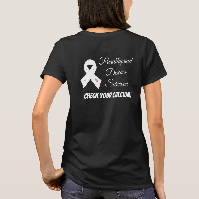 T-shirt Chemise parathyroïde de conscience de survivant de (Dos)