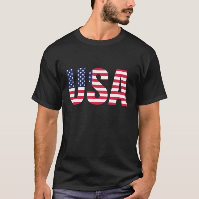 T-shirt Chemise patriotique américaine | 4 juillet drôle,  (Devant)