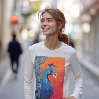 T-shirt Chemise Peacock Paradise