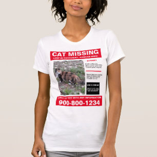 T-shirt Chemise Perdue Pour Chat Ou Chien Avec Photo Et Co