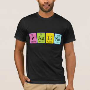 T-shirt Chemise périodique Paulino nom de table